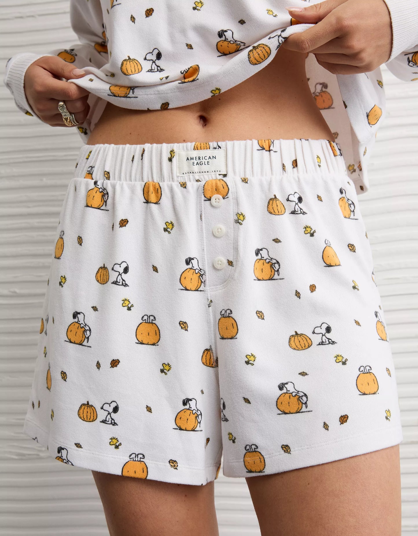 PRE ORDER-AE Luxe Plush Snoopy Halloween PJ Set