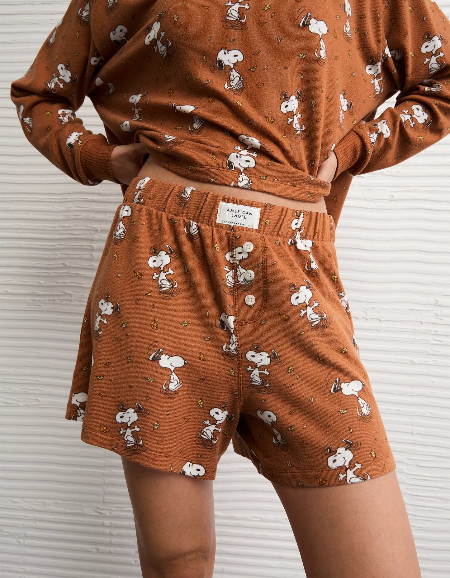 PRE ORDER-AE Luxe Plush Snoopy Halloween PJ Set