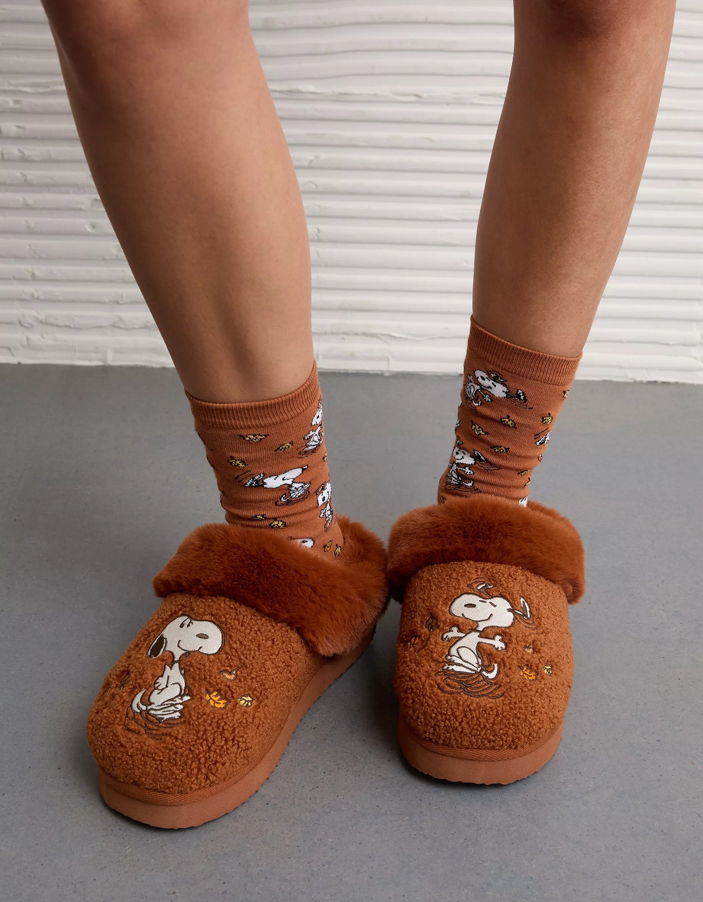 PRE ORDER-AE Snoopy Fall Scuff Slipper