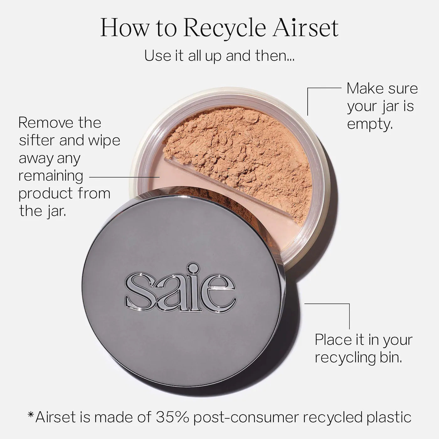 PRE ORDER-Airset Radiant and Weightless Talc-Free Loose Setting Powder