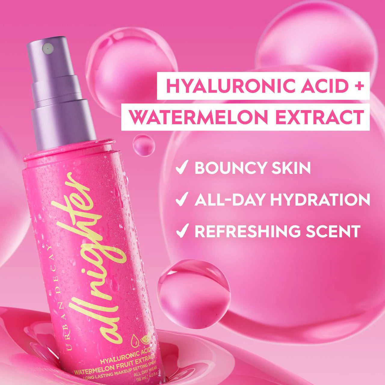 PRE ORDER-All Nighter Hydrating Hyaluronic Acid Dewy Setting Spray