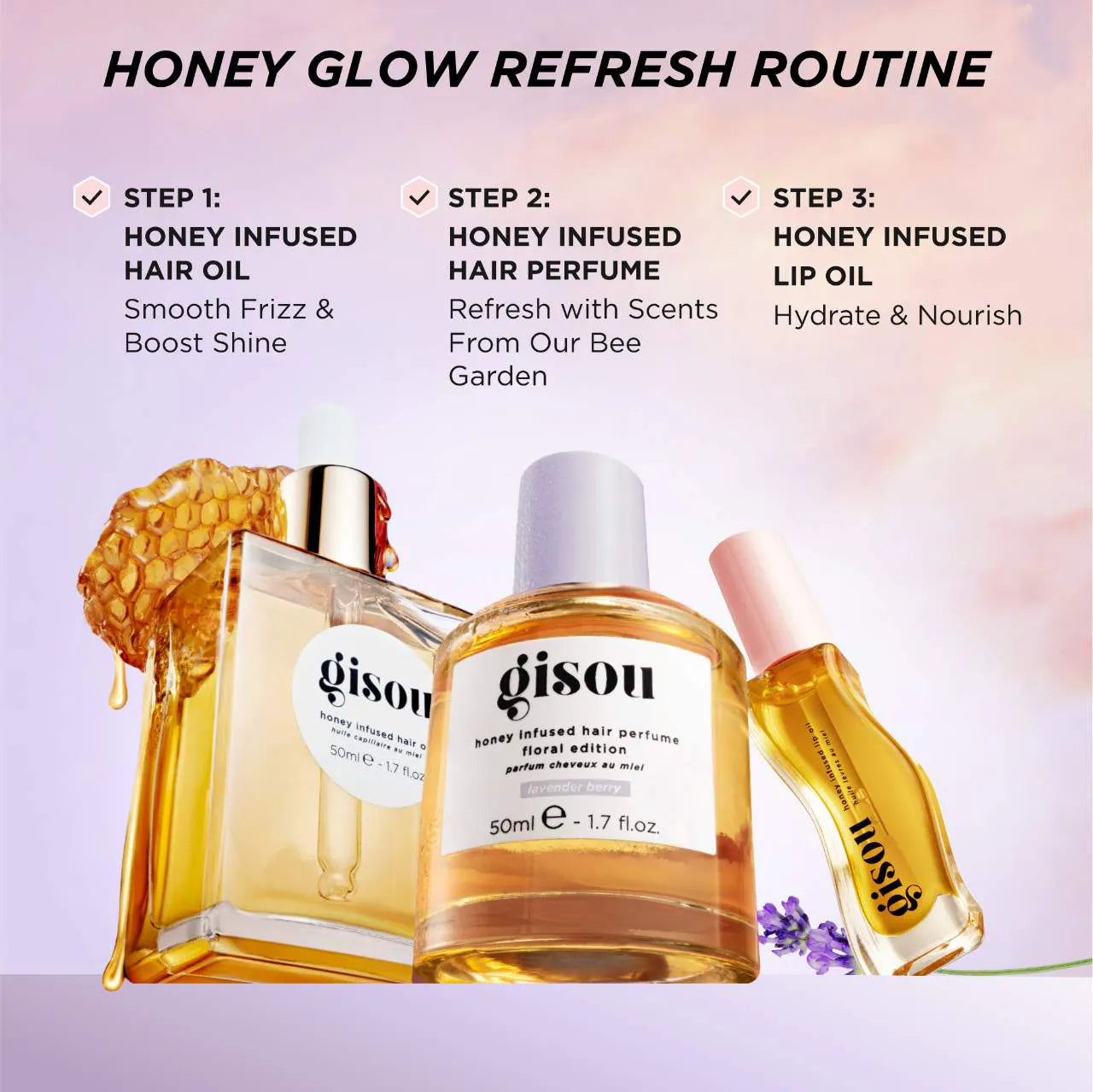 Mini Lavender Berry Honey Infused Hair Perfume