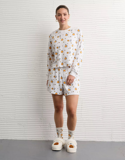 PRE ORDER-AE Luxe Plush Snoopy Halloween PJ Set
