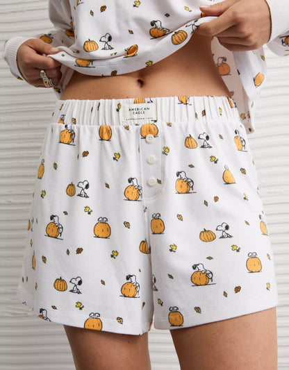 PRE ORDER-AE Luxe Plush Snoopy Halloween PJ Set