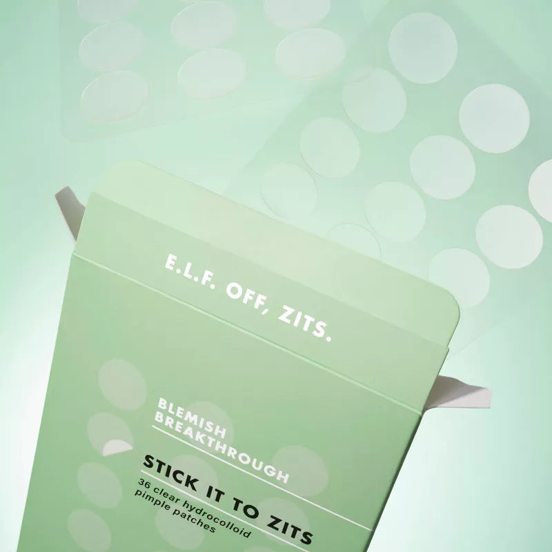 Elf Skin Blemish Breakthrough Stick It to Zits Parches para espinillas - 36 unidades