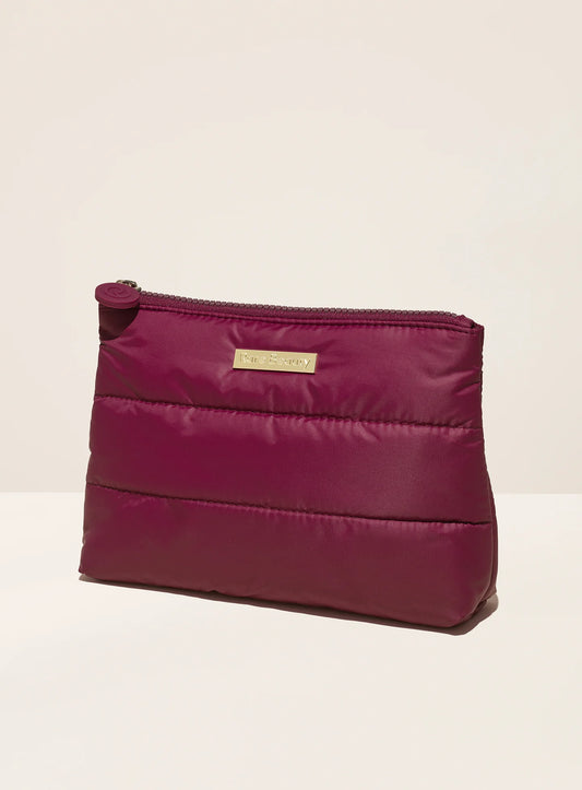 PRE ORDER-Puffy Makeup Bag - Sultry Berry