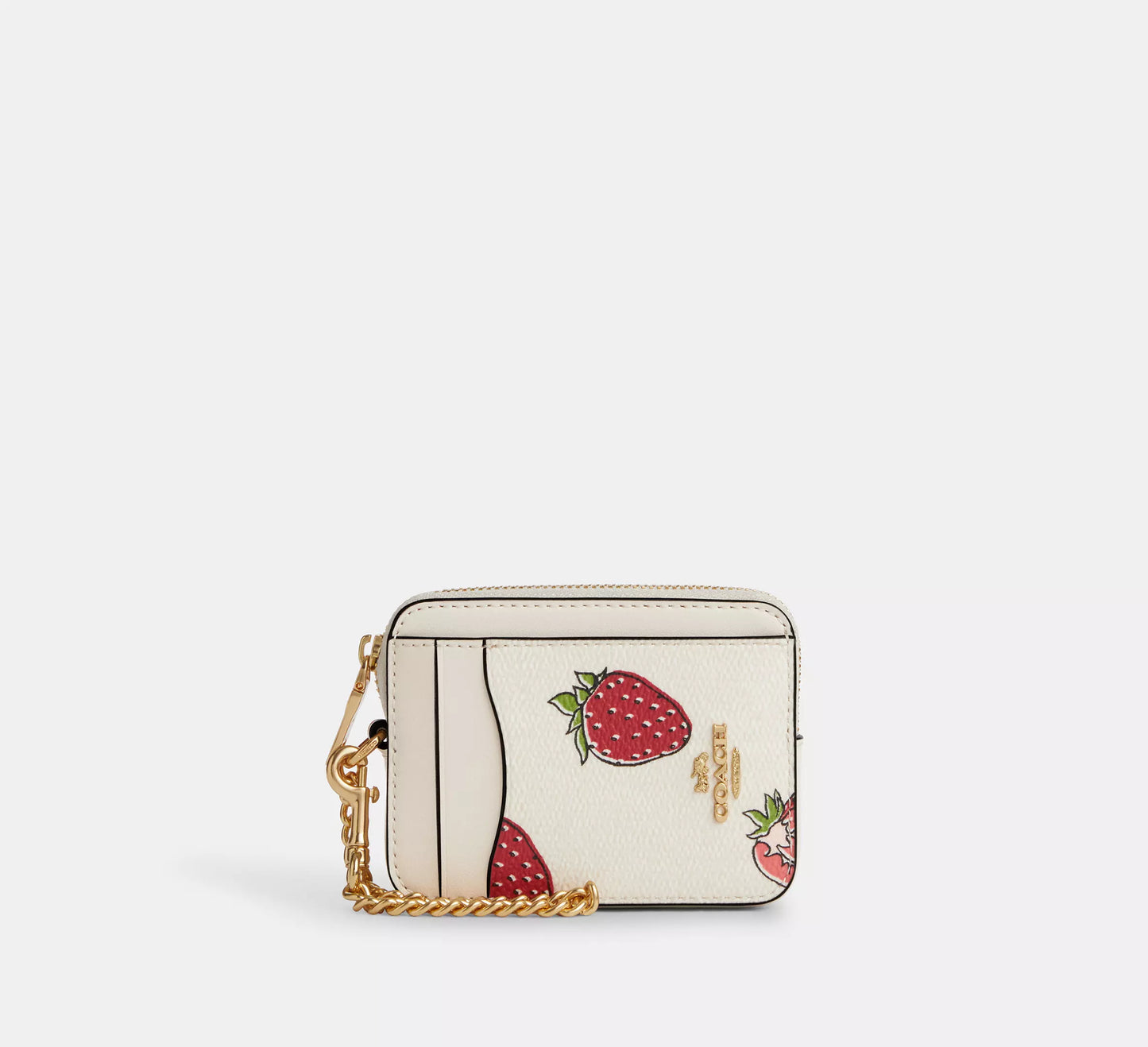 Zip Card Case Strawberry