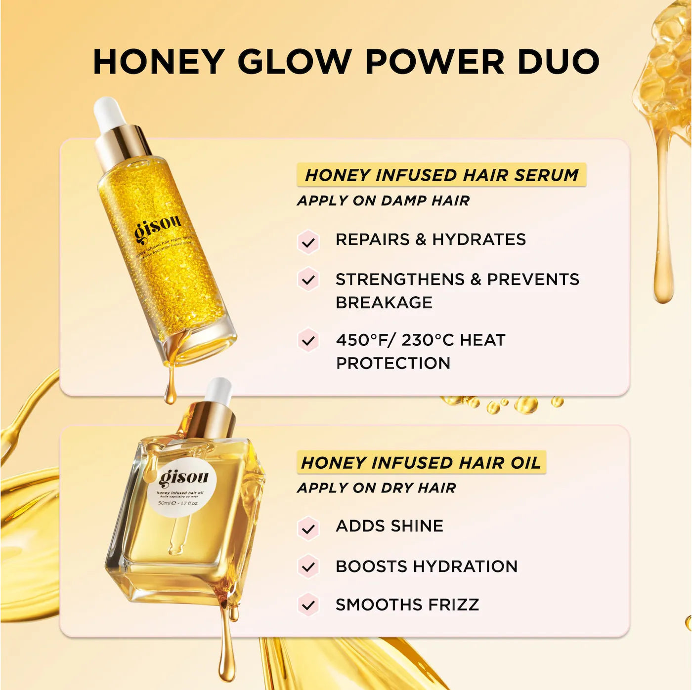 PRE ORDER-Honey Infused Hair Oil