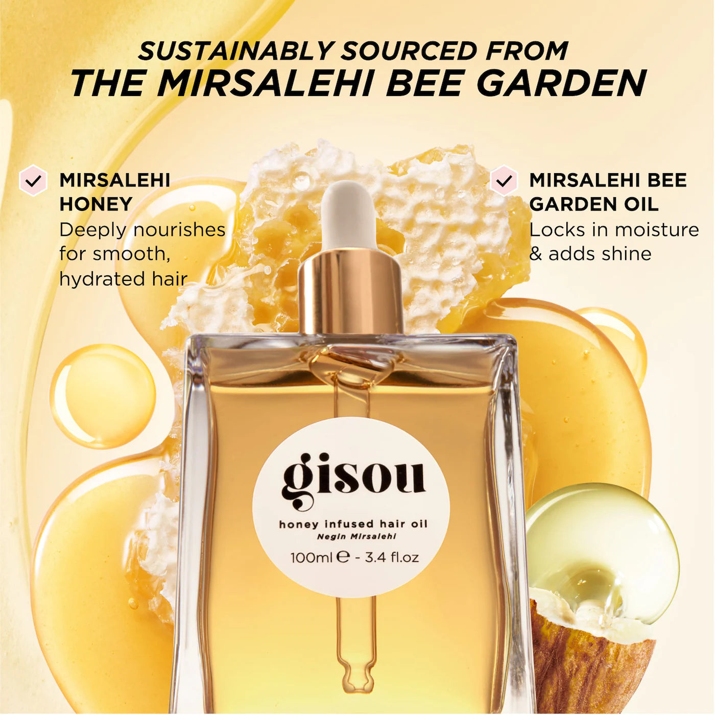 PRE ORDER-Honey Infused Hair Oil