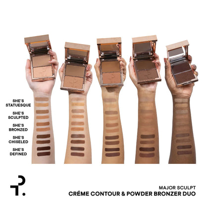 PRE ORDER-Major Sculpt Crème Contour & Powder Bronzer Duo