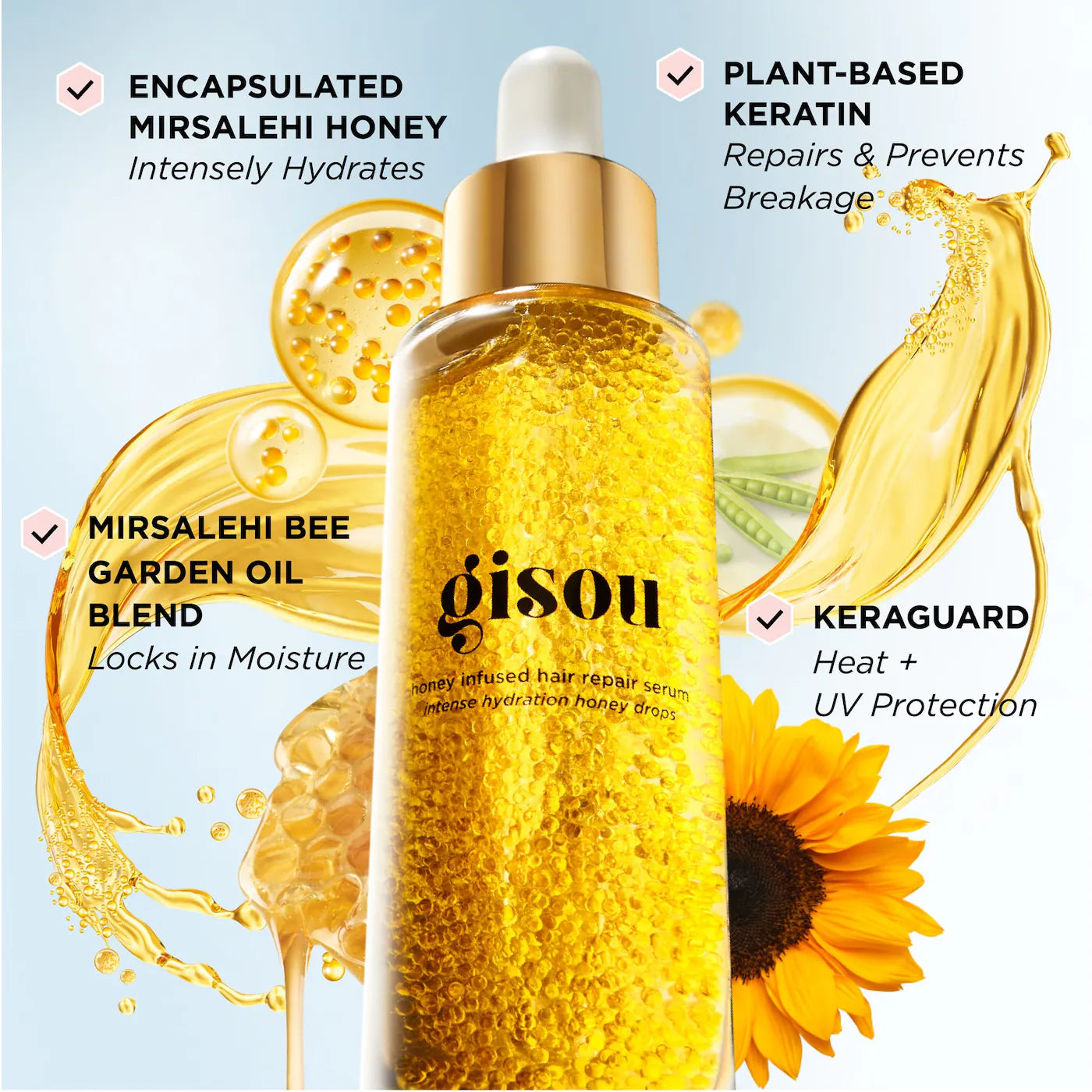 PRE ORDER-Honey Infused Hair Repair Serum