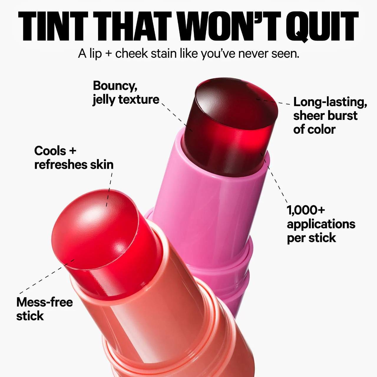 PRE ORDER-Cooling Water Jelly Tint Lip + Cheek Blush Stain