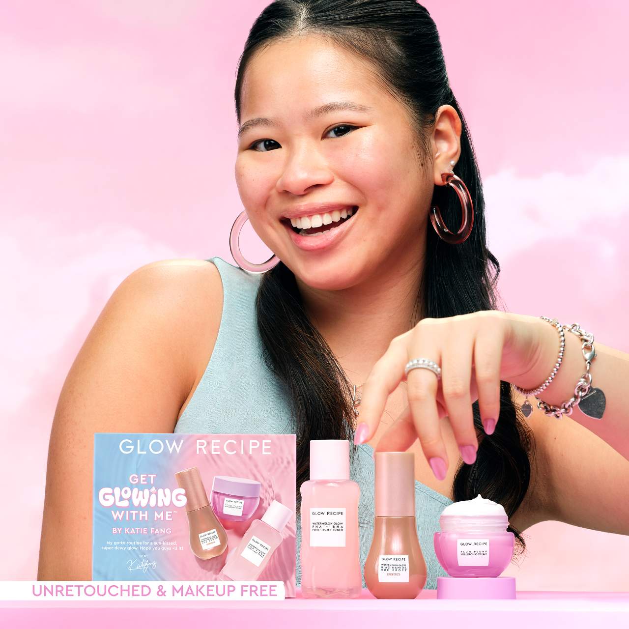 PRE ORDER-Get Glowing With Me Kit by Katie Fang with Hue Drops Tinted Serum