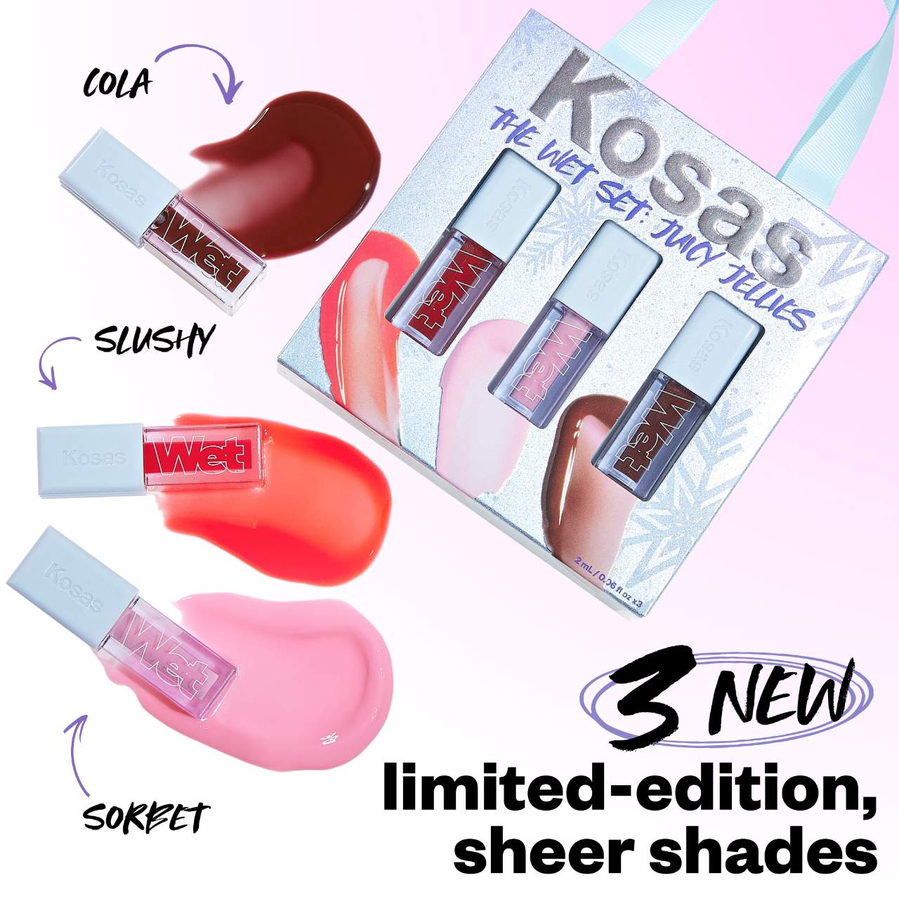 PRE ORDER-The Wet Set: Juicy Jellies Sheer Lip Oils