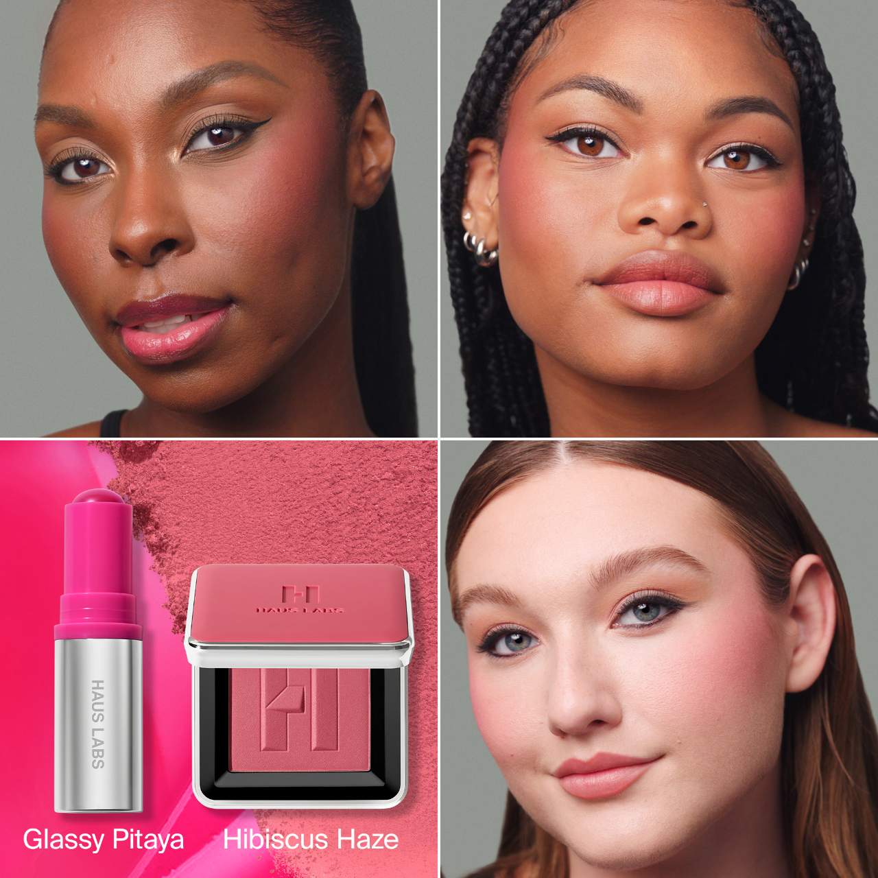 PRE ORDER-Color Fuse Glassy Blush Balm Stick + Powder Blush Set