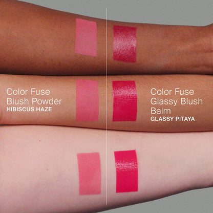 PRE ORDER-Color Fuse Glassy Blush Balm Stick + Powder Blush Set