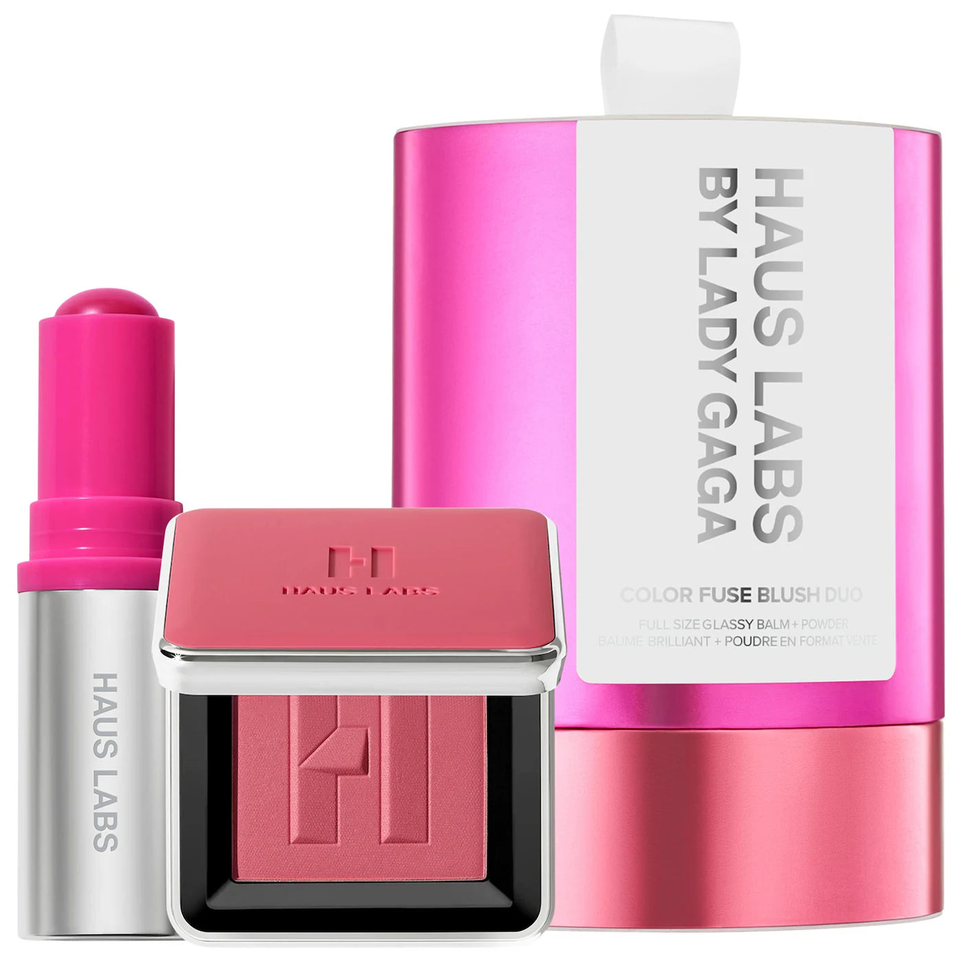 PRE ORDER-Color Fuse Glassy Blush Balm Stick + Powder Blush Set