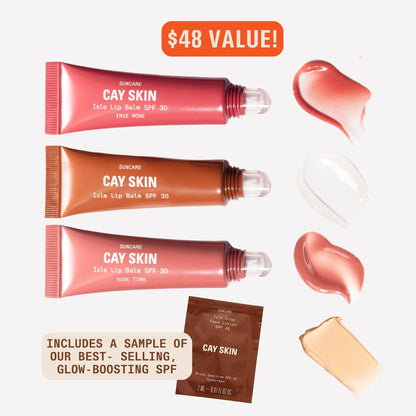 PRE ORDER-Isle Lip Balm SPF 30 Holiday Lip Trio