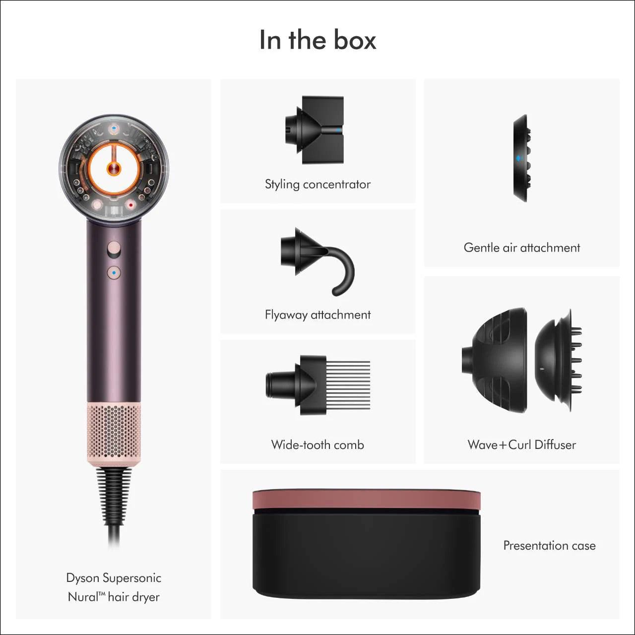 PRE ORDER-Limited Edition Supersonic Nural™ Hair Dryer in Jasper Plum