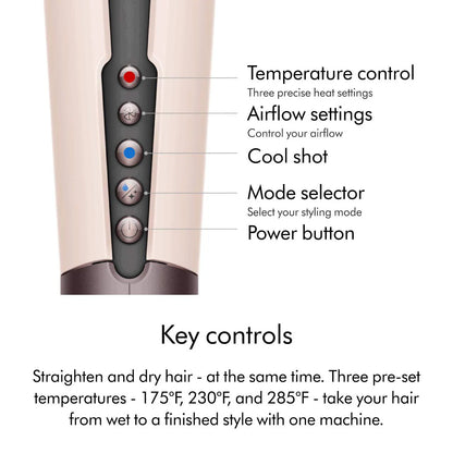 PRE ORDER-Limited Edition Airstrait™ Wet-to-Dry Straightener in Jasper Plum