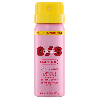 PRE ORDER-On 'Til Dawn Mattifying Sunscreen Makeup Setting Spray SPF 28