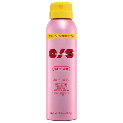 PRE ORDER-On 'Til Dawn Mattifying Sunscreen Makeup Setting Spray SPF 28