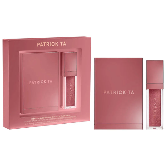 PRE ORDER-Patrick's Glow and Gloss Set: Major Headlines Blush Duo and Plumping Lip Gloss Makeup Gift Set