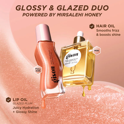 Glossy & Glazed Hair & Lip Oil Gift Set