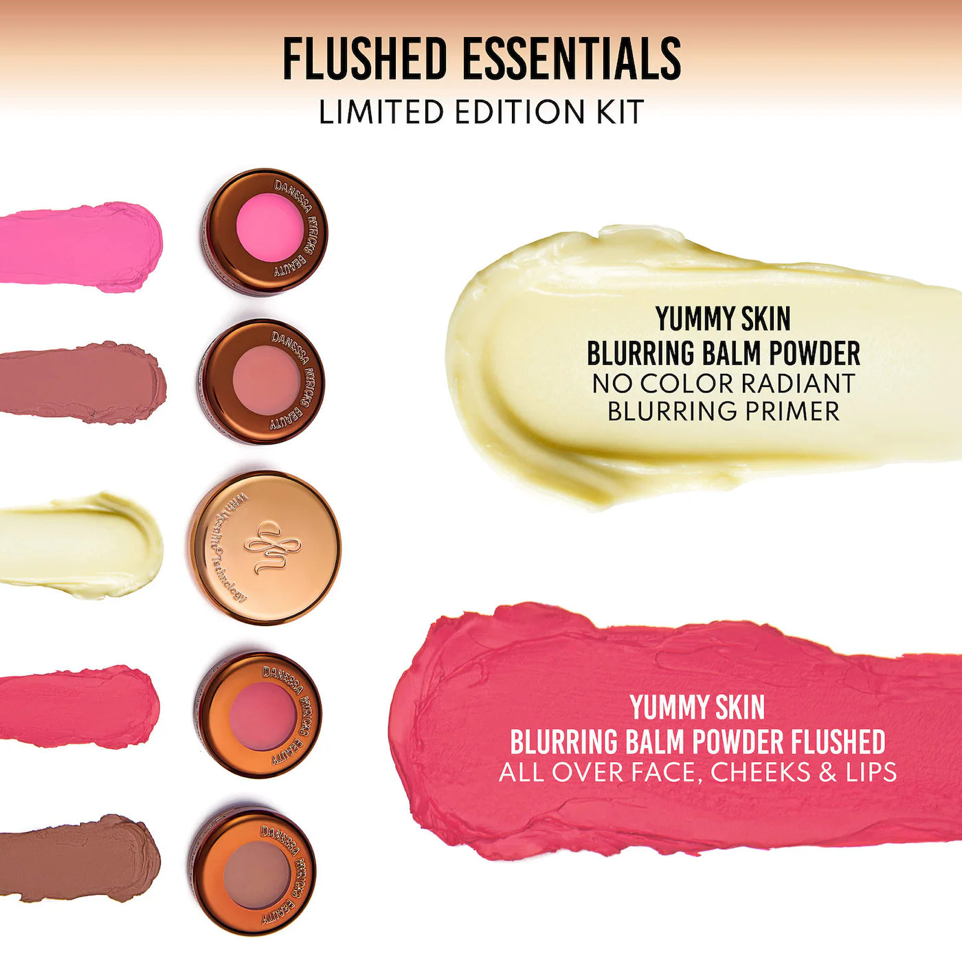 PRE ORDER-Mini Yummy Skin Flushed Essentials: Face & Lip Makeup Gift Set